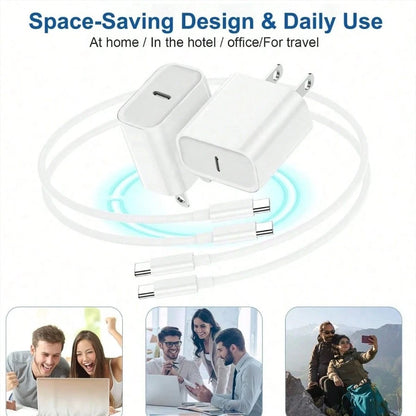 10FT/3M For Phone 15 16 Charger Fast Charging, 10 FT Long USB C Charger Cord With 20W Type C Phone Fast Charging Block For Phone 16/16 Pro/16 Pro Max/16 Plus, Phone 15/15 Pro/15 Pro Max/15 Plus,Pad,An