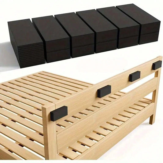 10pcs Black EVA Foam Headboard Wall Protector Pads- 10pcs (15mm Thick) And 10pcs (5mm Thick) Cushion Bumper Guards, Suitable For Beds And Sofas, Durable Furniture Scratch And Damage Blockers, Include
