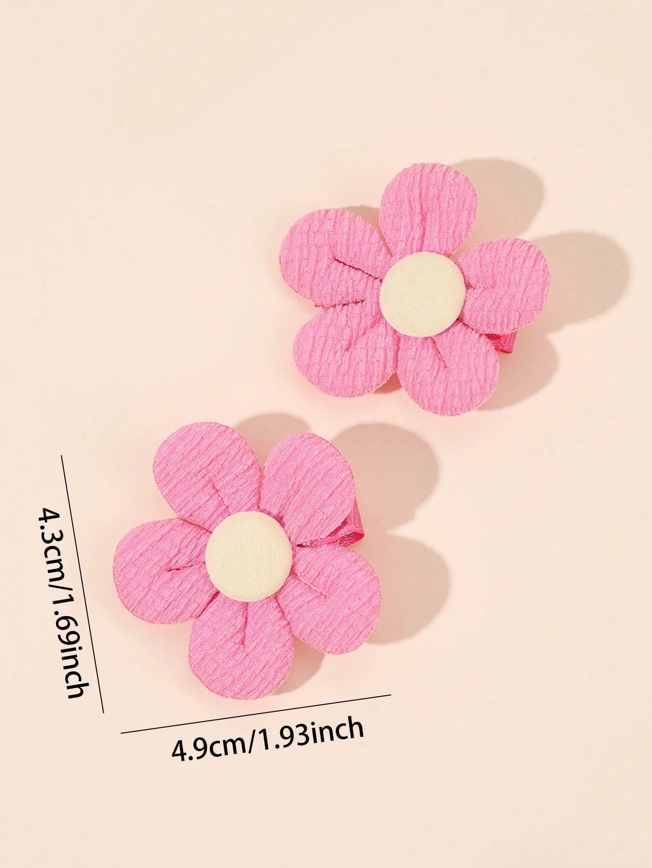 10pcs Macaron Flower Hair Clips, Cute Colorful Flower Hair Clips, Blue & Pink Fully Lined Bow Hair Clips, Alligator Clips, Suitable For Baby Girls, Toddlers Daily Hair Accessories, Children Hair Clips