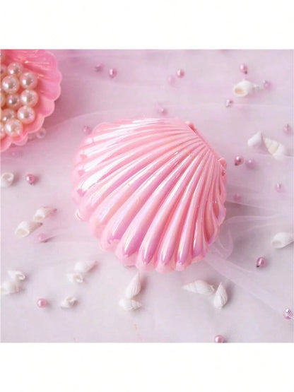 10pcs Mermaid Theme Mini Shell Candy Boxes, Plastic Mini Shell Gift Boxes, Underwater Theme Birthday Party, Baby Shower, Jewelry Storage, Wedding Candy Boxes, Wedding, Baby Shower Decor, Bridal Shower