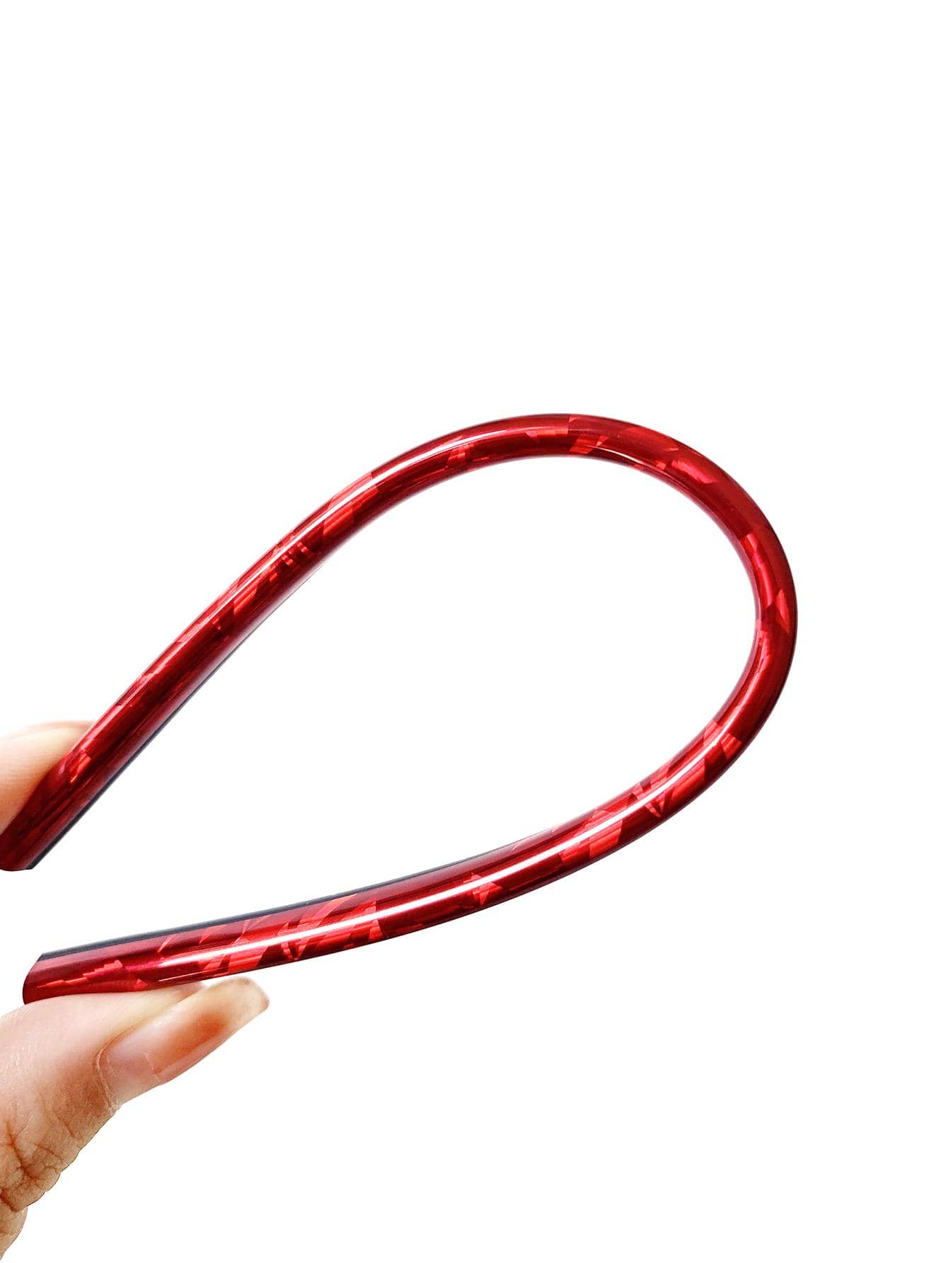 10pcs Red PVC Car Air Outlet Strip