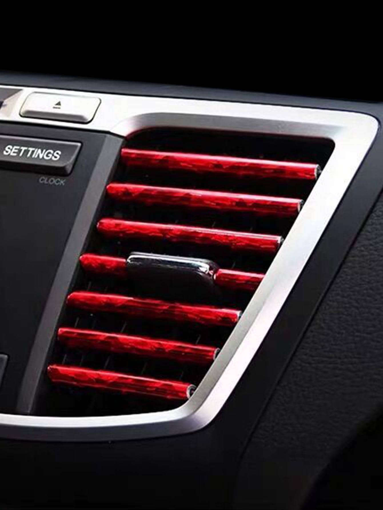 10pcs Red PVC Car Air Outlet Strip