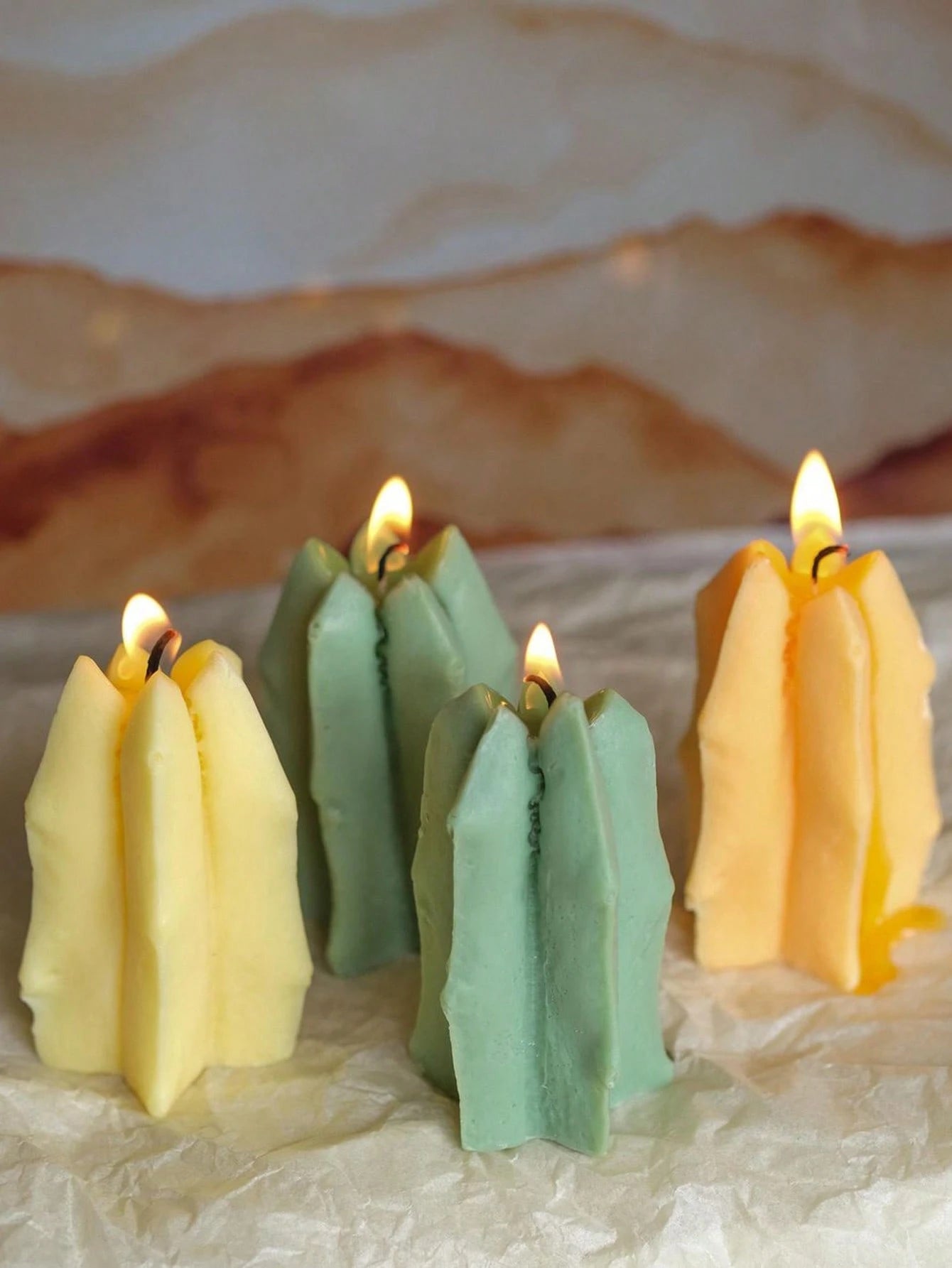 10PCS Silicone Mold For DIY Candle Making,Succulent & Cactus Plant Pot Epoxy Resin Crafting,Home Decor,Room Decor,Wedding Decor,Handmade Aromatherapy Candle Plant Mold,Soap Mould,Epoxy Resin Gypsum Mo