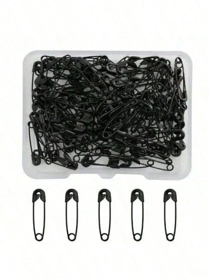 120pcs Box Mini Safety Pins, Suitable For DIY Clothing And Crafts- Black And White Colors- Durable And Rust-Resistant