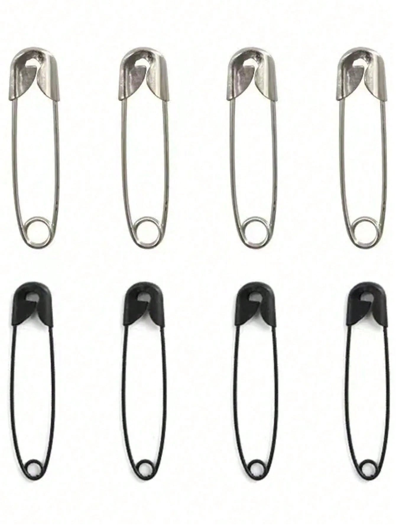 120pcs Box Mini Safety Pins, Suitable For DIY Clothing And Crafts- Black And White Colors- Durable And Rust-Resistant