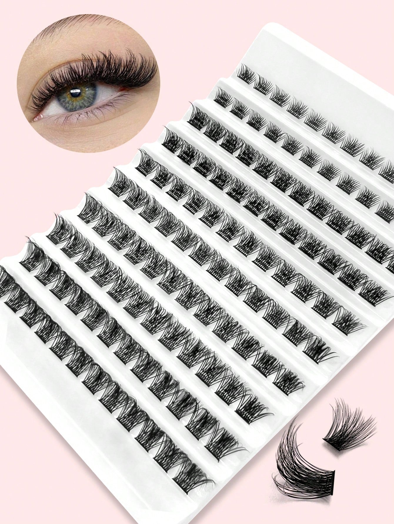 120pcs Individual False Eyelashes, DIY Eyelash Extension, Lightweight Soft Cluster Lashes For Daily Wear, Natural Looking Lash Strips