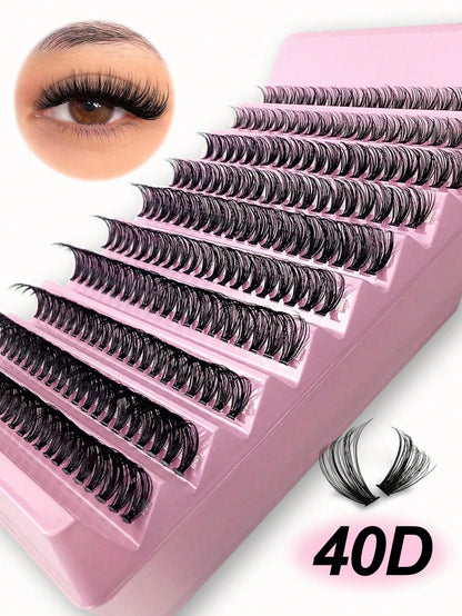 120pcs Individual False Eyelashes, DIY Eyelash Extension, Lightweight Soft Cluster Lashes For Daily Wear, Natural Looking Lash Strips