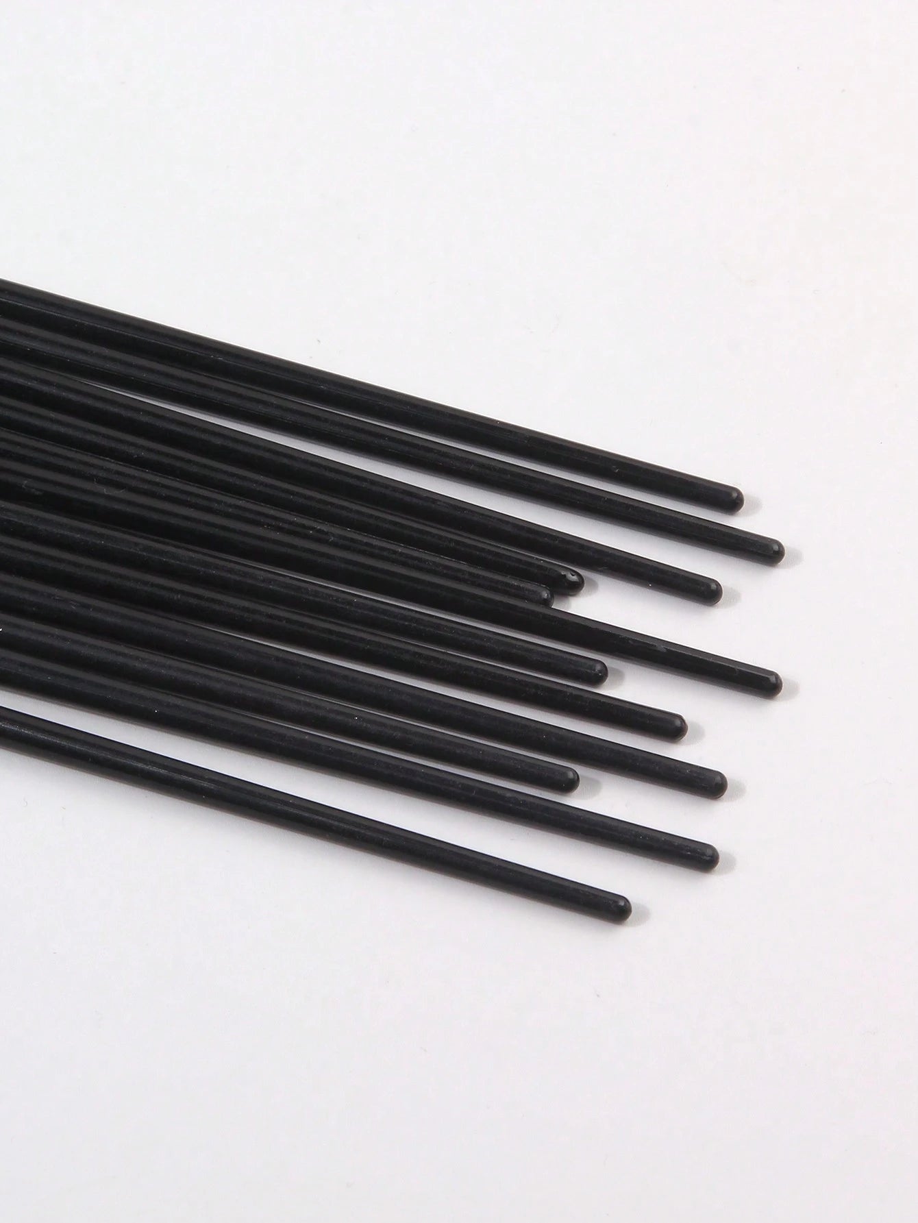 12pcs Black Ultra-Fine Knife-Edge Eyeliner Brush, Soft Hair Makeup Brush, Portable Eyebrow Brush, Multi-Functional Lying Silkworm Brush Has Always Been A Versatile Makeup Tool.,Eyebrow Brush,Eyeshadow