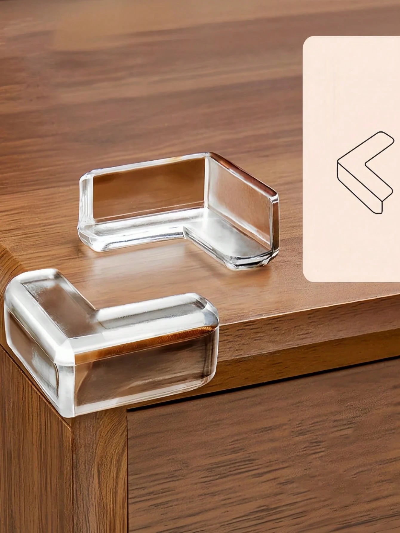 12pcs Table Corner Protection Silicone Furniture Edge Protection Soft Transparent Protective Cover,Corner Protector, Proofing Corner Guards Keep Us, Protectors For Furniture Cabinet Against Sharp Cor