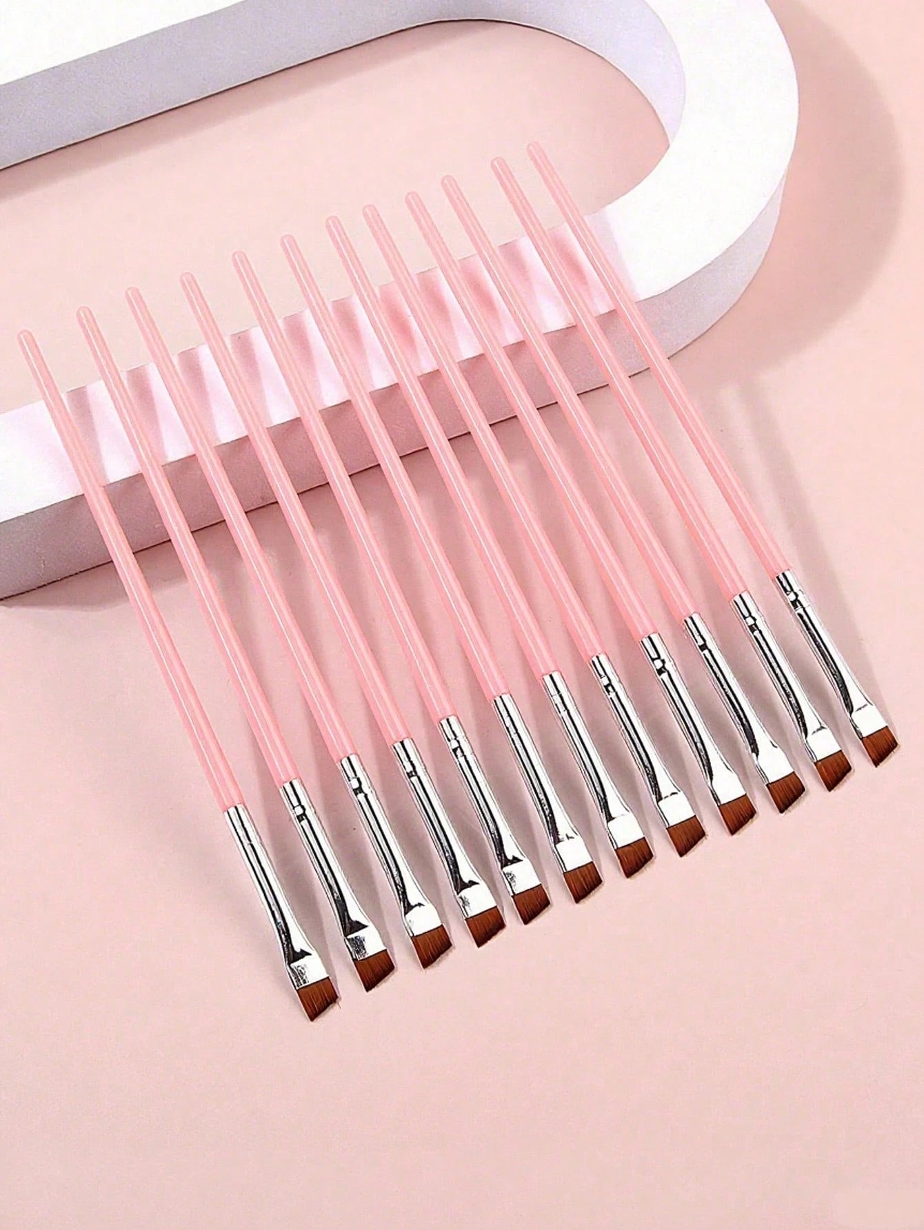 12pcs Ultra-Thin Eyeliner Makeup Brushes, Soft Hair Eyebrow Brush, Multi-Functional Portable Makeup Tools,Eyebrow Brush,Eyeshadow Brush,Spoolie,Spoolie Brush,Giveaways