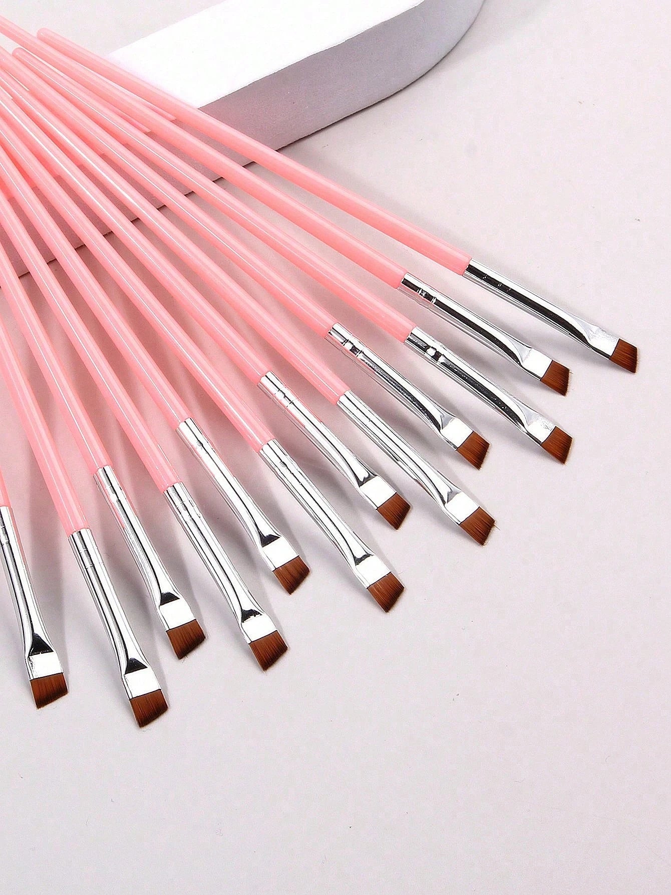 12pcs Ultra-Thin Eyeliner Makeup Brushes, Soft Hair Eyebrow Brush, Multi-Functional Portable Makeup Tools,Eyebrow Brush,Eyeshadow Brush,Spoolie,Spoolie Brush,Giveaways