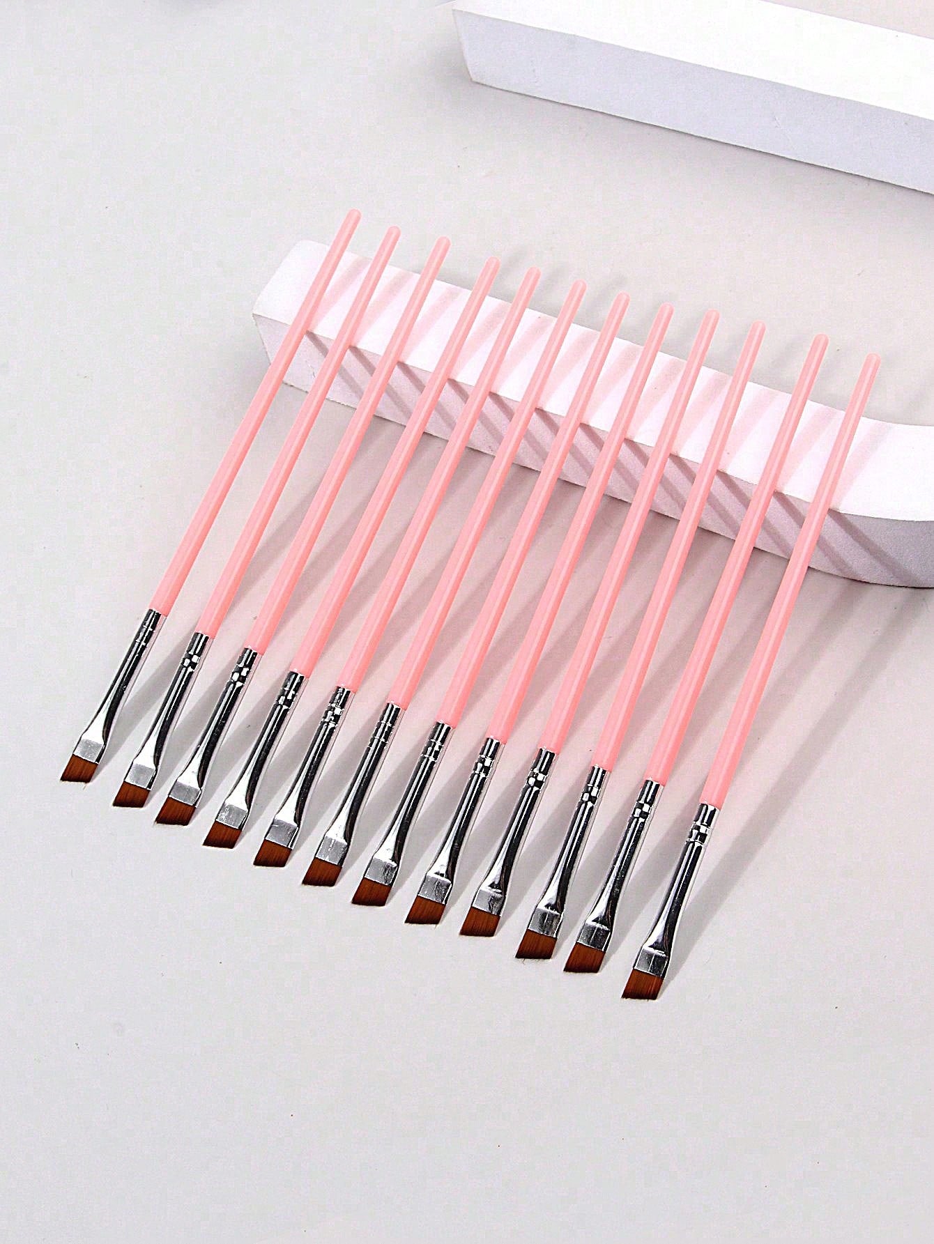 12pcs Ultra-Thin Eyeliner Makeup Brushes, Soft Hair Eyebrow Brush, Multi-Functional Portable Makeup Tools,Eyebrow Brush,Eyeshadow Brush,Spoolie,Spoolie Brush,Giveaways