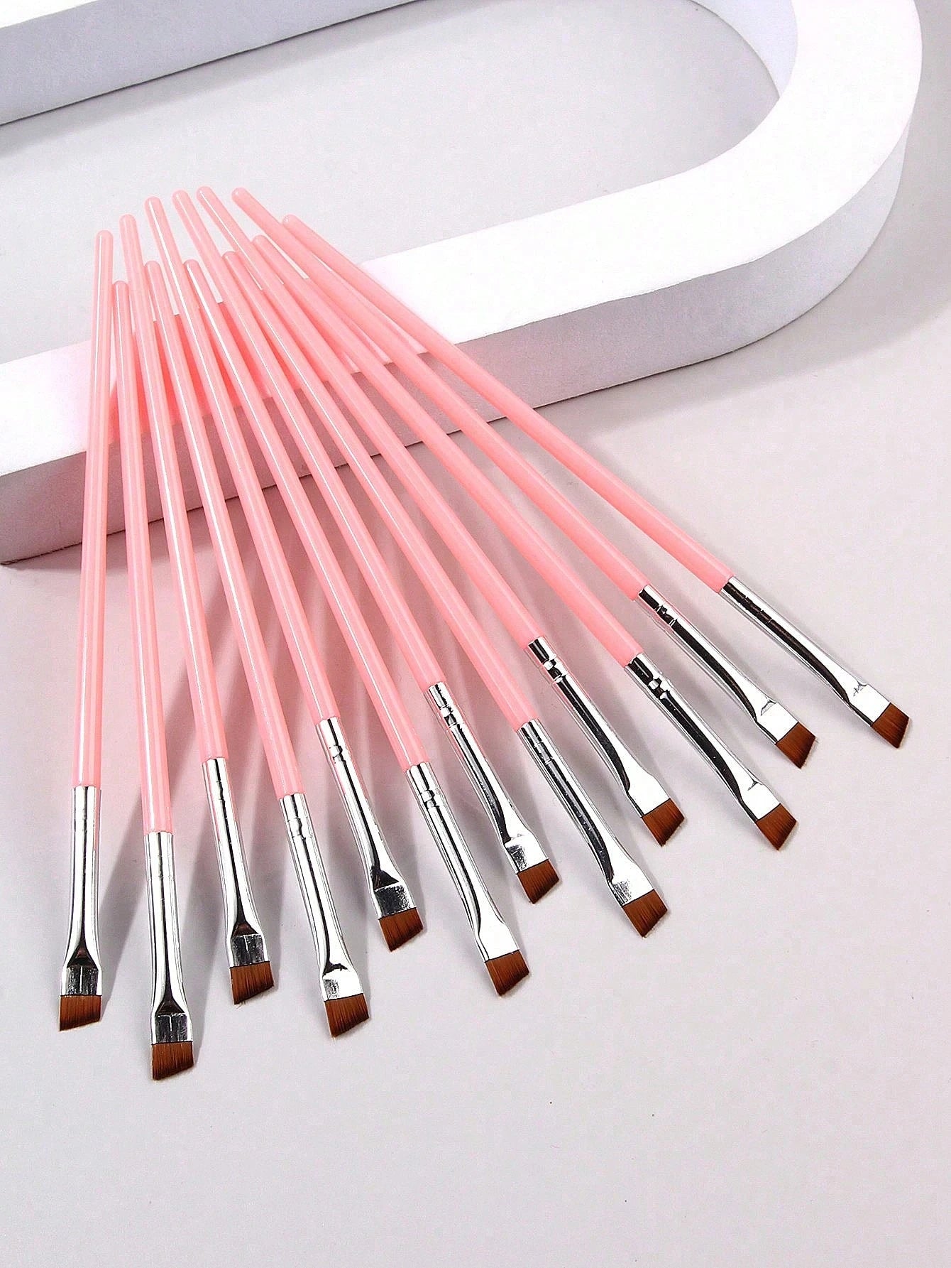 12pcs Ultra-Thin Eyeliner Makeup Brushes, Soft Hair Eyebrow Brush, Multi-Functional Portable Makeup Tools,Eyebrow Brush,Eyeshadow Brush,Spoolie,Spoolie Brush,Giveaways