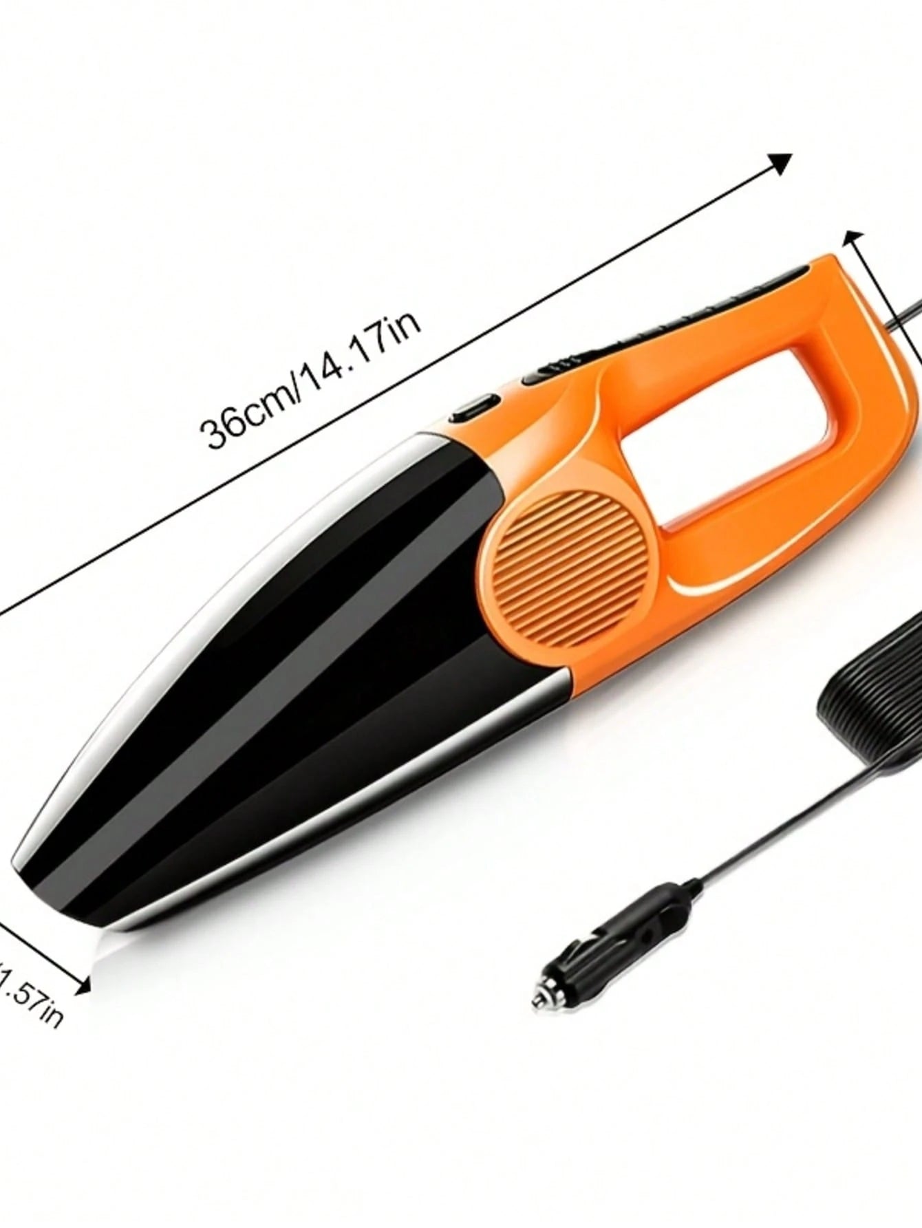 12V No Need To Charge, More Worry-Free, Powerful Motor Brings Strong Suction, Easily SucksAway Dust, Debris, Hair, Snack Crumbs And Other Stubborn Garbage In The Car. The Body IsSmall, Lightweight And