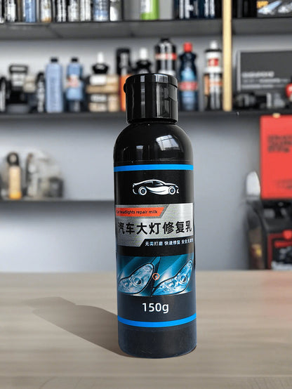 150ml Auto Lamp Repair Kit DIY Auto Care Appliance Repair Kit Oxidation Recovery Hazy Yellow Scratches Suitable For Front Light, Tail Light, Haze Or Direction Light (Mobile Solution)