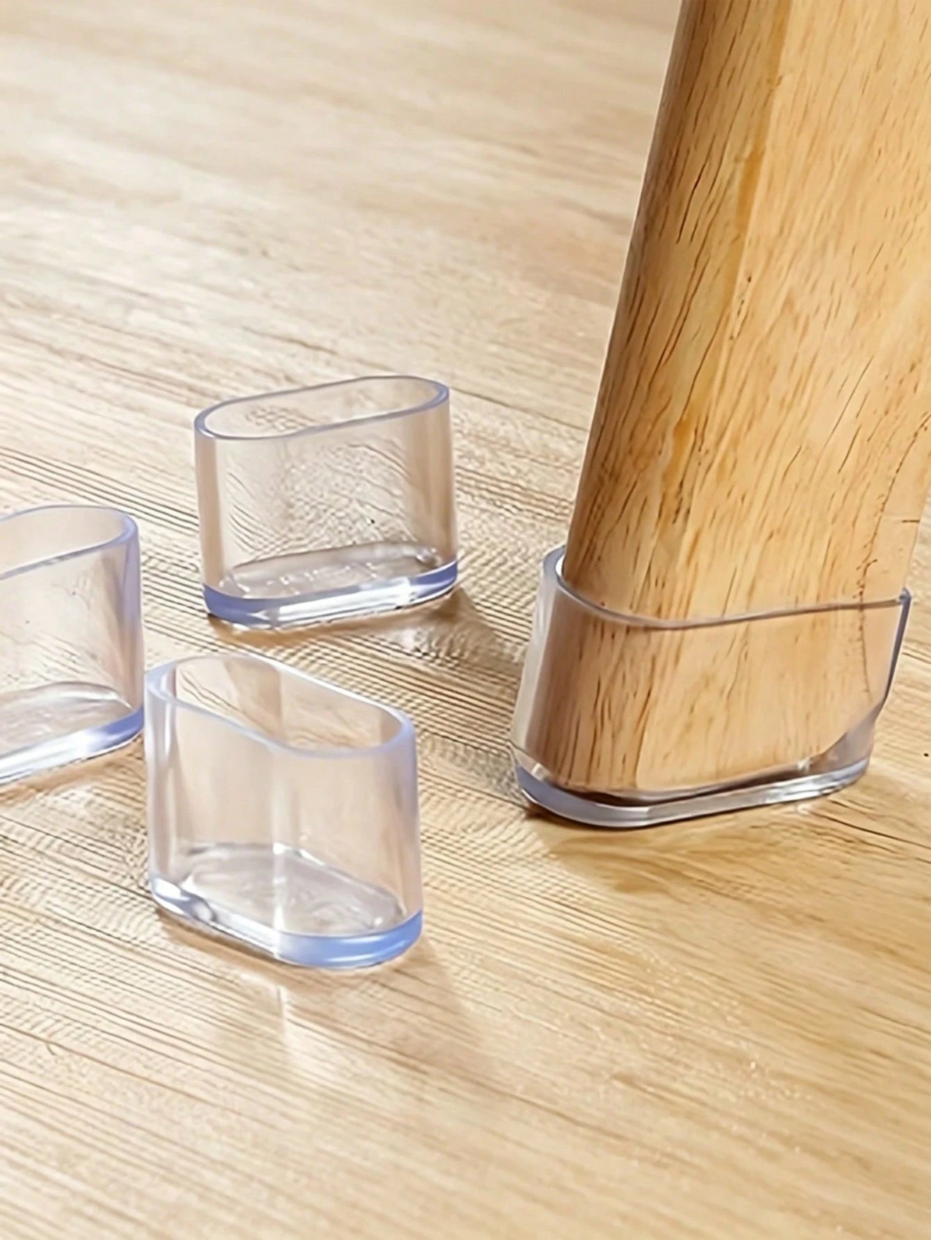 16/8/4pcs Thickened Silicone Furniture Leg Pads- Transparent Table Leg Covers, Chair Foot Pads- Silent, Noise-Reducing, Floor Protection, Wear-Resistant And Protect Chair Legs, Suitable For Sofa, St