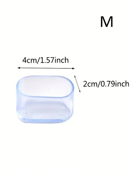 16/8/4pcs Thickened Silicone Furniture Leg Pads- Transparent Table Leg Covers, Chair Foot Pads- Silent, Noise-Reducing, Floor Protection, Wear-Resistant And Protect Chair Legs, Suitable For Sofa, St