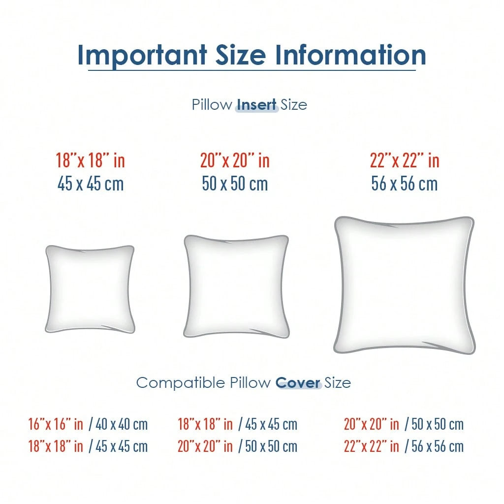 18-Inch 20-Inch 22-Inch Multi-Pack White Pillow Inserts, 2pcs 4pcs 100% Microfiber Filled. Compatible With Various Pillowcases, Machine Washable & Hypoallergenic, Bohemian Style. Suitable For Beds And