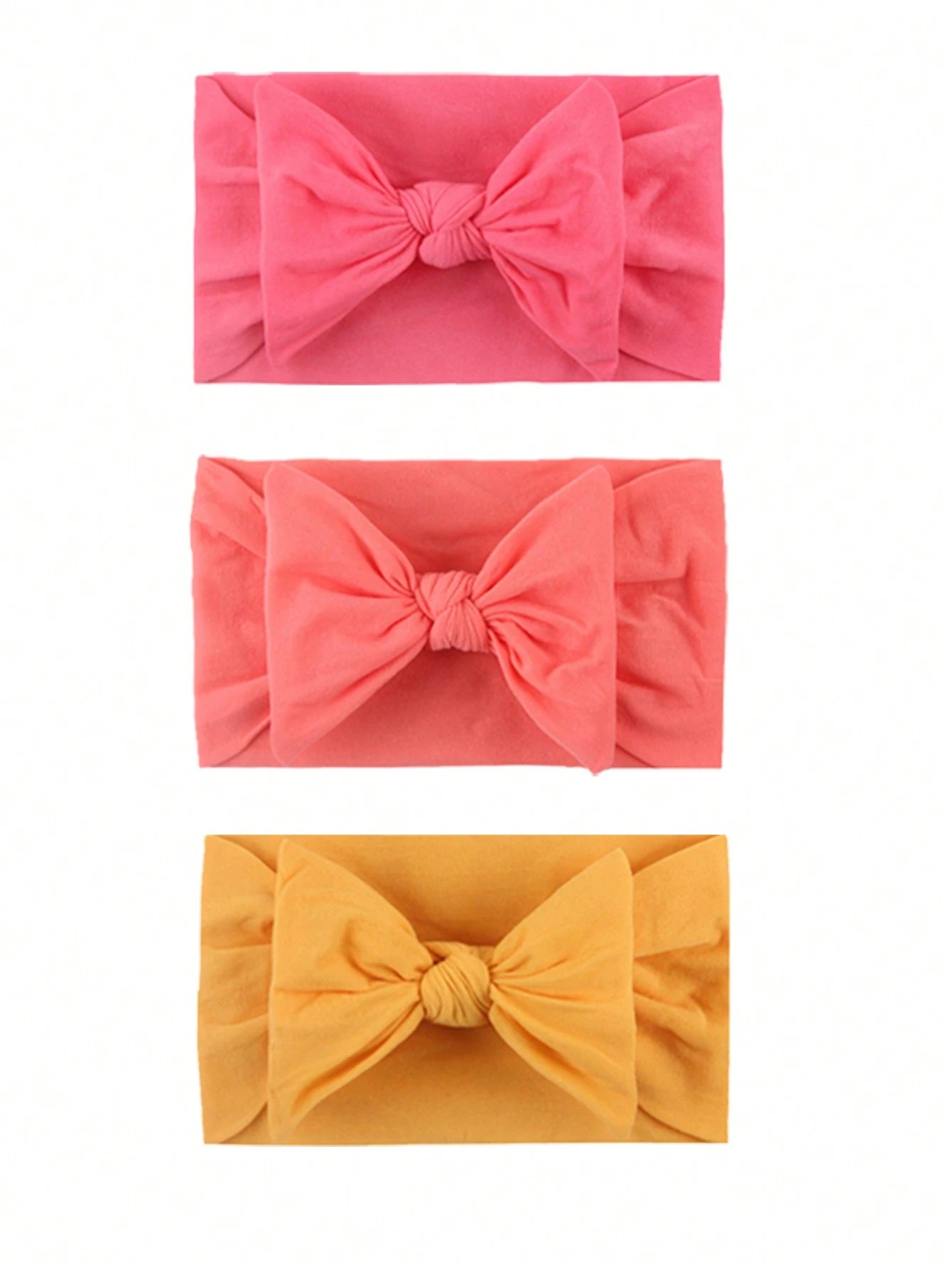 18pcs Candy Colored Soft & Stretchy Nylon Butterfly Baby Headbands Love Valentine