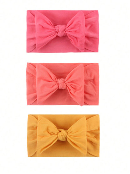 18pcs Candy Colored Soft & Stretchy Nylon Butterfly Baby Headbands Love Valentine