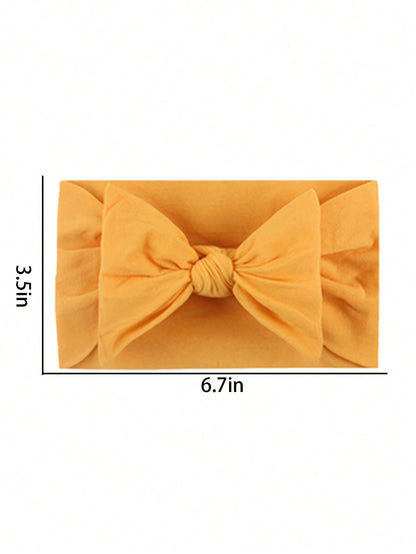 18pcs Candy Colored Soft & Stretchy Nylon Butterfly Baby Headbands Love Valentine