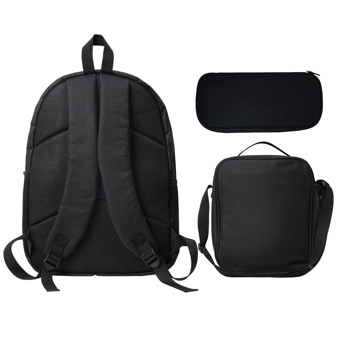 1k+Sold(Color Printed Game Console) Back To School Essential Student Backpack Men's Fashion Backpack + Insulated Lunch Bag + Pencil Case 3-Piece Set Minimalist Men's Lightweight Backpack Outdoor Trave