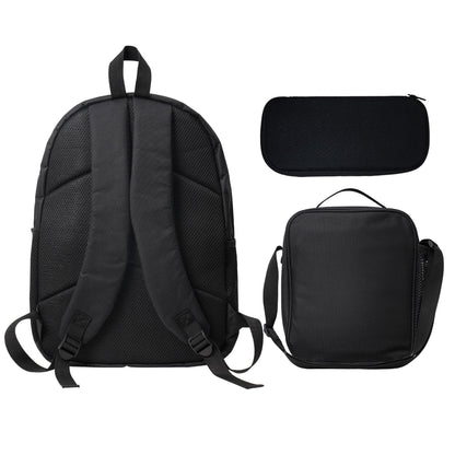 1k+Sold(Color Printed Game Console) Back To School Essential Student Backpack Men's Fashion Backpack + Insulated Lunch Bag + Pencil Case 3-Piece Set Minimalist Men's Lightweight Backpack Outdoor Trave