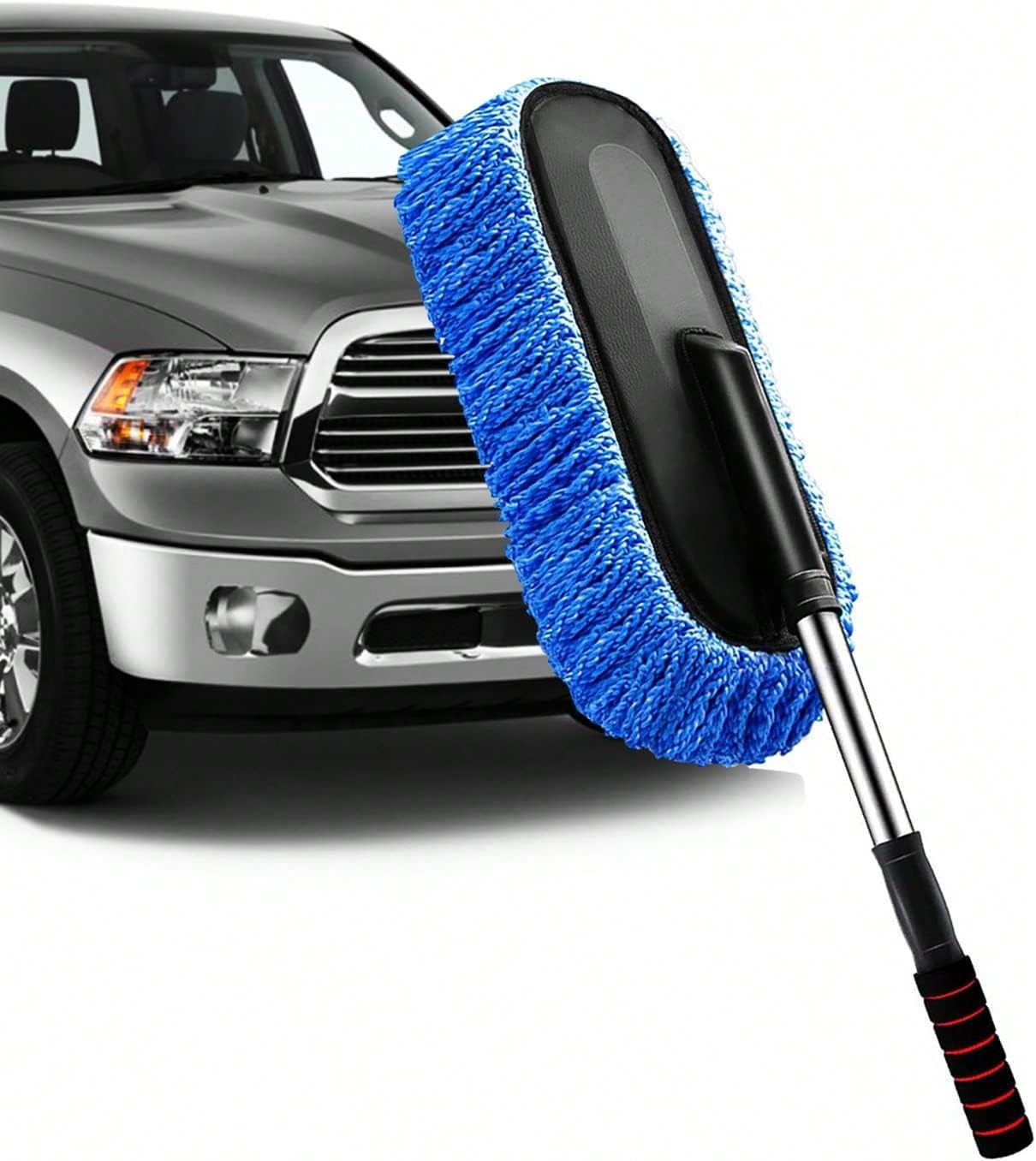 1Pack Car Cleaning Kit, Extendable Microfiber Dust Brush/Scratch Free Car Dash Duster/Soft Car Interior Brush For Vehicles Motorcycle And Home Cleaning Tools