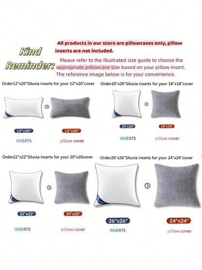 1pc 18x18 Inch Brown Sofa Pillow Case, Soft Comfortable Textured Chenille Pillow Cover, Suitable For Home Decor, Sofa, Living Room Cushion, Bedroom