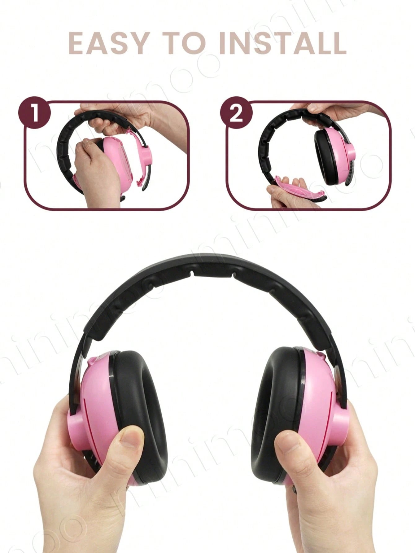 1PC 2-In-1 Noise Cancelling Headphones For Kids, Babies Ear Protection Earmuffs Noise Reduction For 0-3 Years Babies, Toddlers, Infant