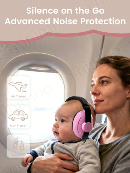 1PC 2-In-1 Noise Cancelling Headphones For Kids, Babies Ear Protection Earmuffs Noise Reduction For 0-3 Years Babies, Toddlers, Infant