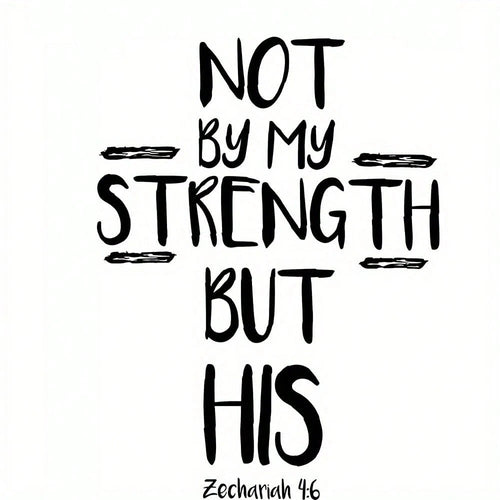 1pc/2pcs/3pcs Christian Bible Themed Heat Transfer Stickers, 3-Piece Set, Suitable As Christian Gifts, Bible Verse Gifts, "Not By Might Nor By Power, But By My Spirit" Washable Heat Transfer Stickers