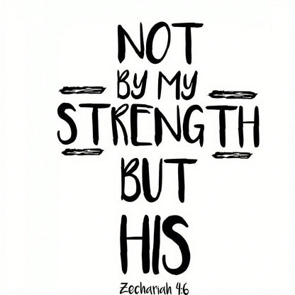 1pc/2pcs/3pcs Christian Bible Themed Heat Transfer Stickers, 3-Piece Set, Suitable As Christian Gifts, Bible Verse Gifts, "Not By Might Nor By Power, But By My Spirit" Washable Heat Transfer Stickers