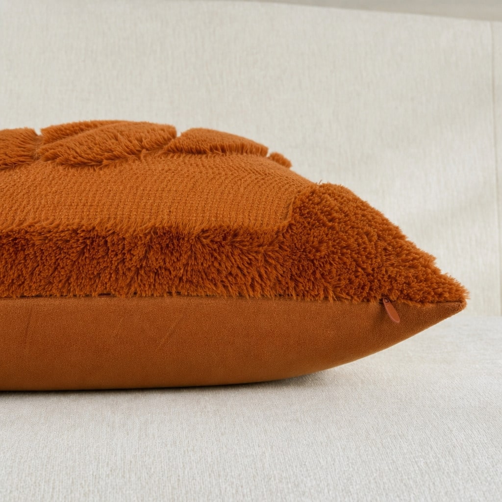 1PC/2PCS Autumn 3D Jacquard Pumpkin Pillowcase, Faux Fur Halloween Throw Pillow Cover, Comfortable Modern Home Style, Pumpkin Bow Design, Suitable For Country Style Sofa, Bedroom, Living Room And Holi