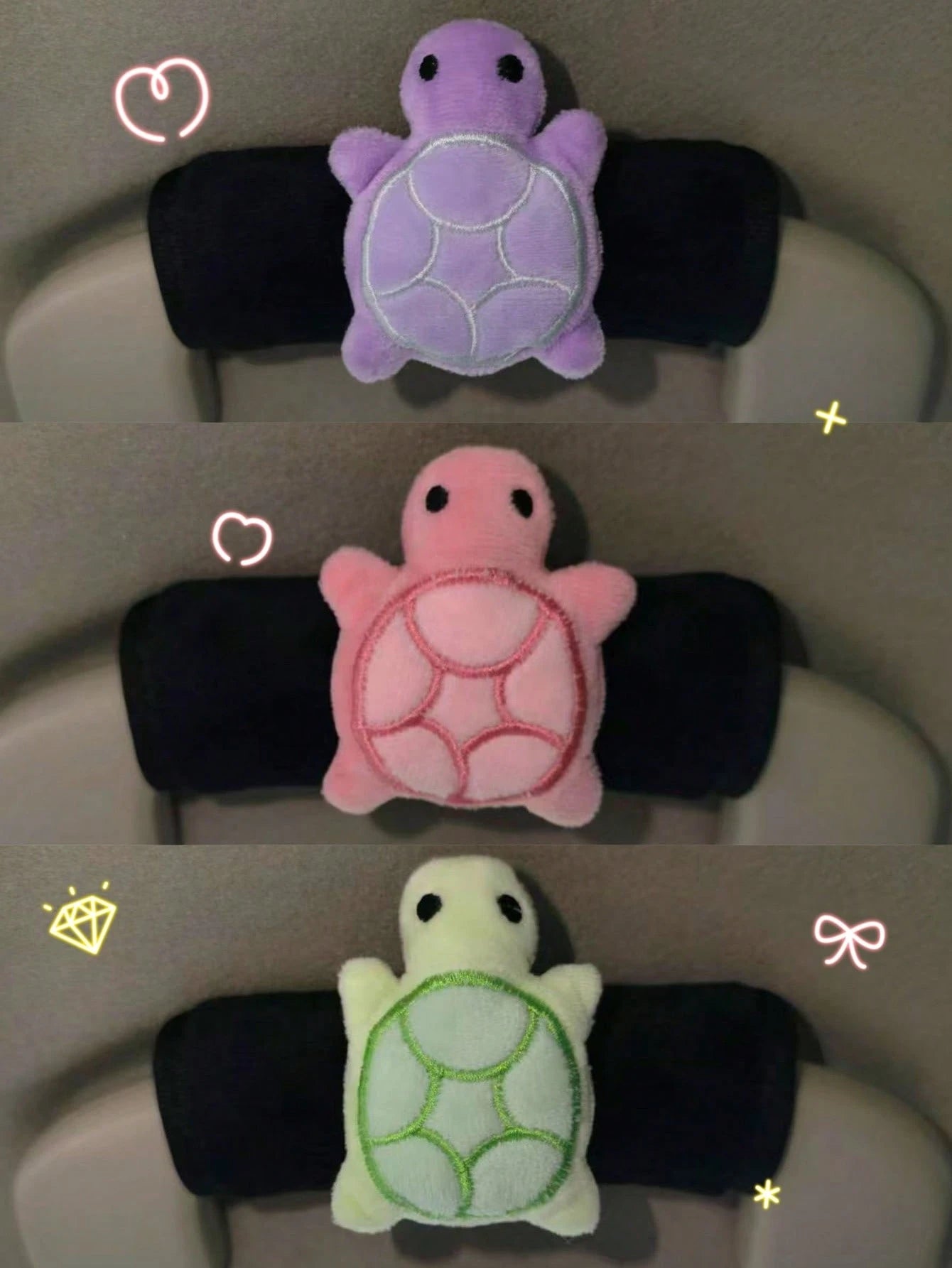 1pc/2pcs Car Door Handle Cover, Turtle Shaped Car Door Handle Protector, Armrest Cover, Suitable For Universal Car Models, Creative Cute Car Door Handle Cover, Universal Car Interior Decoration Turtle