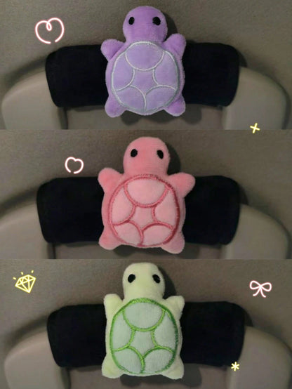 1pc/2pcs Car Door Handle Cover, Turtle Shaped Car Door Handle Protector, Armrest Cover, Suitable For Universal Car Models, Creative Cute Car Door Handle Cover, Universal Car Interior Decoration Turtle