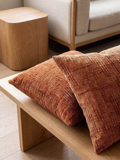 1PC/2PCS Halloween, Halloween Decoration, Caramel Color 3D Textured Chenille Pillowcase 400gsm, High Weight Double-Sided Same Fabric, Vintage Luxury Living Room Sofa Cushion Cover Without Insert