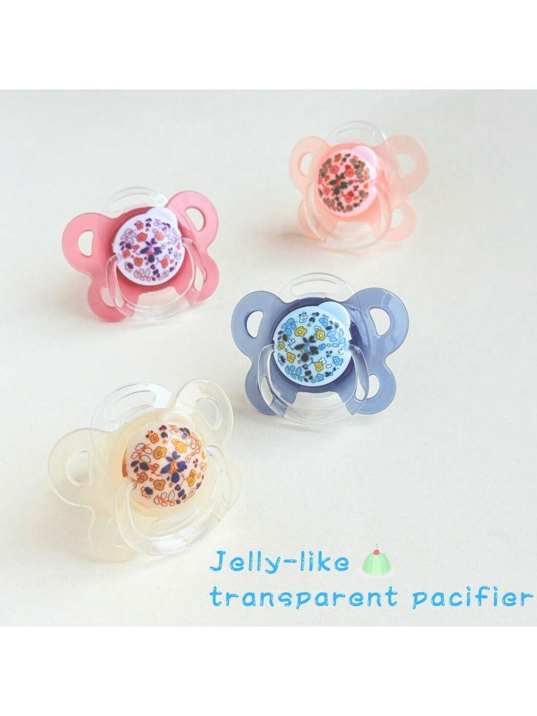 1pc/2pcs Silicone Baby Pacifier With Dust Cover, 100% Silicone Nipple, Orthodontic Infant Pacifier, Newborn Essential, Gentle Care For Baby Skin