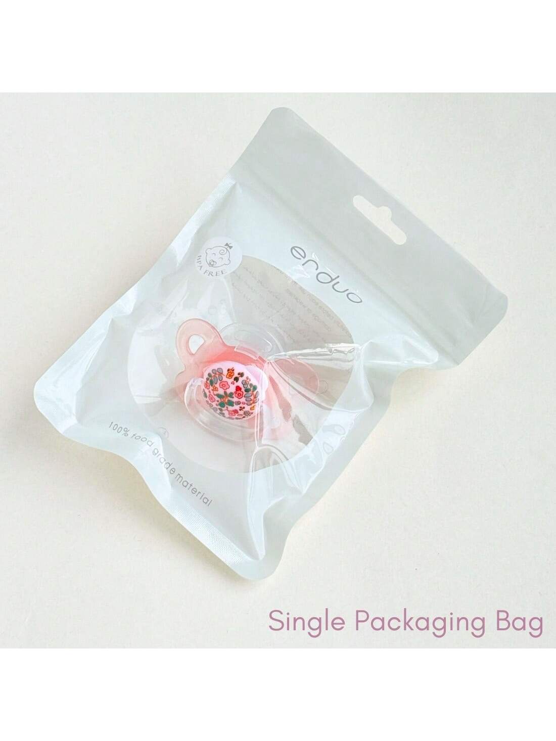 1pc/2pcs Silicone Baby Pacifier With Dust Cover, 100% Silicone Nipple, Orthodontic Infant Pacifier, Newborn Essential, Gentle Care For Baby Skin