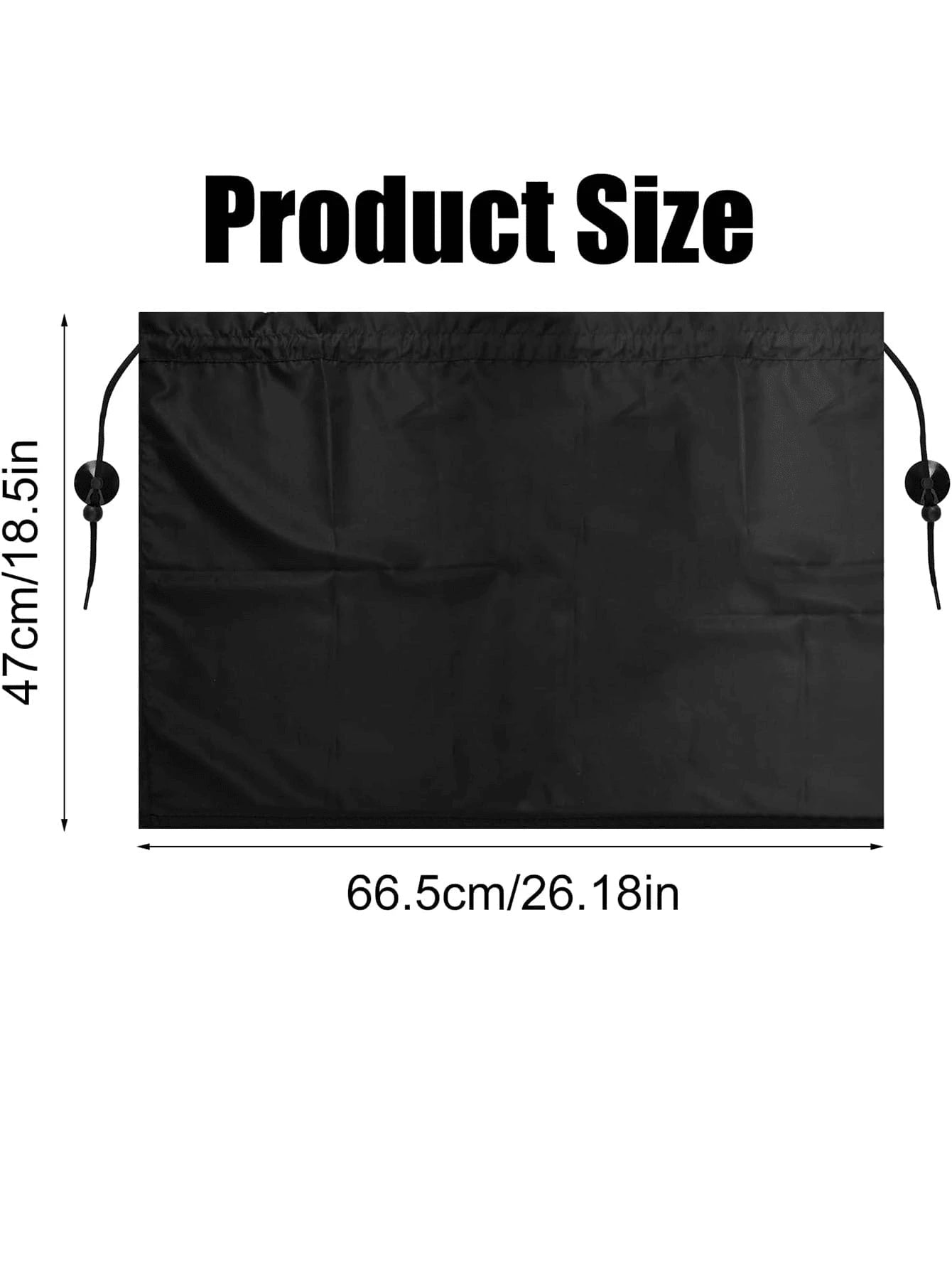 1pc/2pcs Suction Cup Car Window Sunshade, Thick Fabric Blocks UV Rays And Heat, Adjustable Design Ensures Privacy, Easy Installation, Suitable For Most Car Models