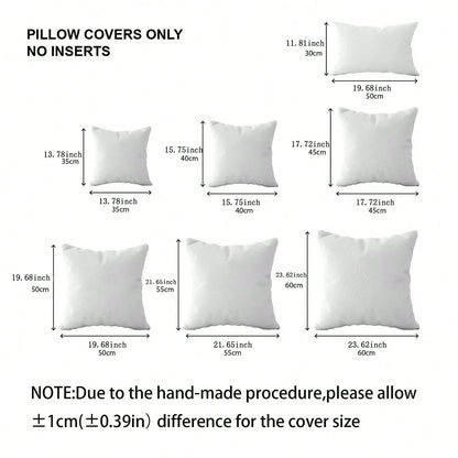 1pc/2pcs Velvet Solid Navy Blue Decorative Throw Pillow Cover (Pillow Insert Not Included), Square Cushion Cover, Holiday Home Decor Pillow, Soft & Comfortable Linen-Like Fabric, Modern Decor For Sofa