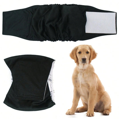 1pc/3pcs Reusable High Absorbency Male Dog Diapers, Washable Belly Bands For Male Dog Incontinence And Puppy Training
