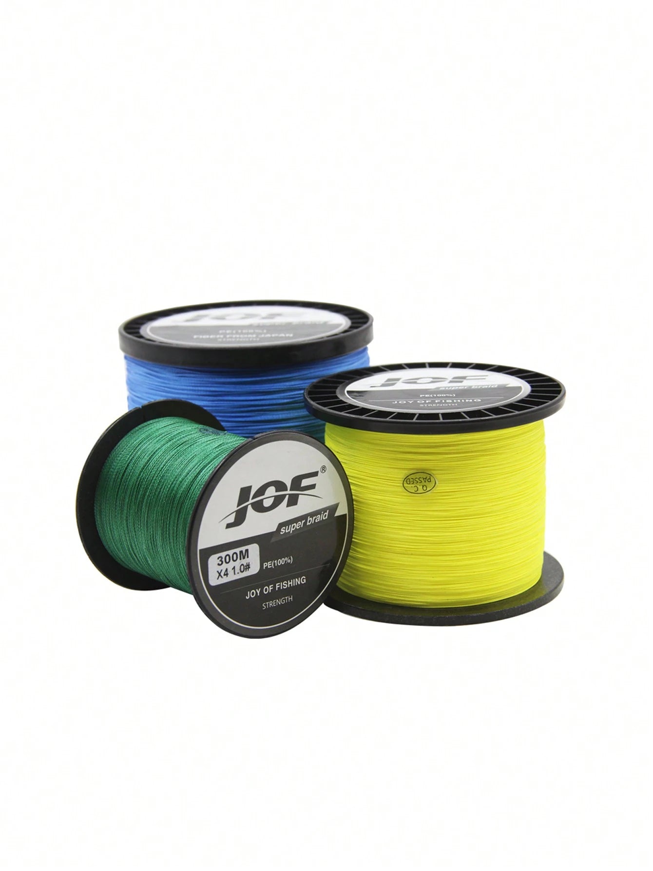 1pc 4-Strand PE Fishing Line, 300m/500m/1000m, Super Strong Tensile Strength, Wear-Resistant, Ultra Smooth, Far Casting Distance, 8-80lbs, Random Sticker