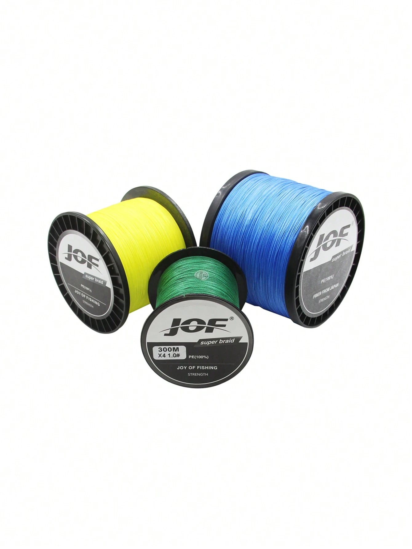 1pc 4-Strand PE Fishing Line, 300m/500m/1000m, Super Strong Tensile Strength, Wear-Resistant, Ultra Smooth, Far Casting Distance, 8-80lbs, Random Sticker