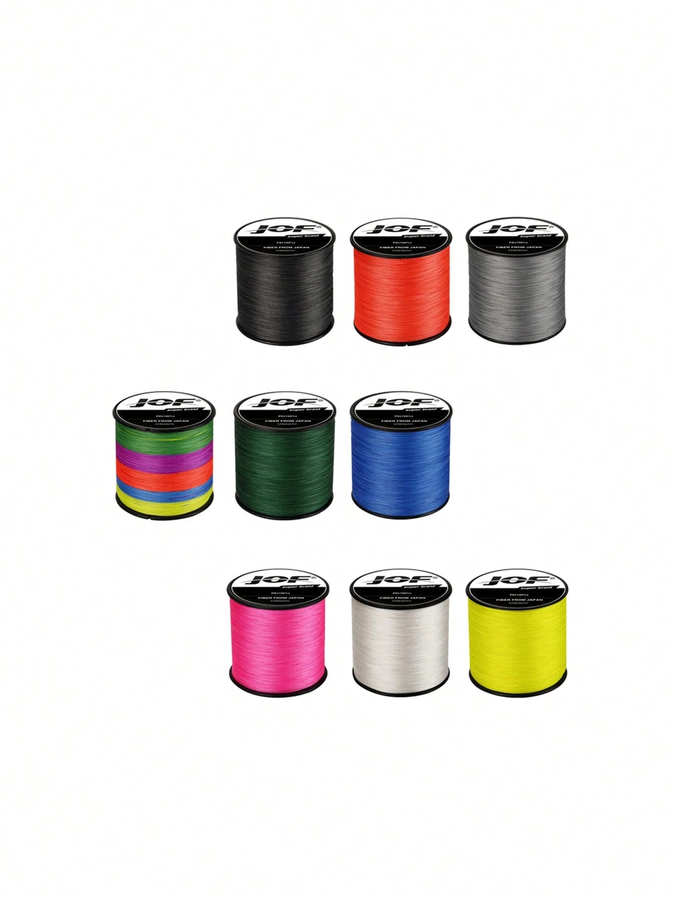 1pc 4-Strand PE Fishing Line, 300m/500m/1000m, Super Strong Tensile Strength, Wear-Resistant, Ultra Smooth, Far Casting Distance, 8-80lbs, Random Sticker