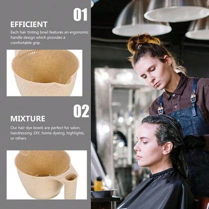 1pc/4pcs Hair Dye Bowl, Professional Hair Color Mixing Bowl, Hair Salon Color Mixing Bowl, Hair Salon Styling Accessories, Plastic Hair Dye Bowl, Hairdressing Tools, Home Hair Dyeing Tools, Back To Sc