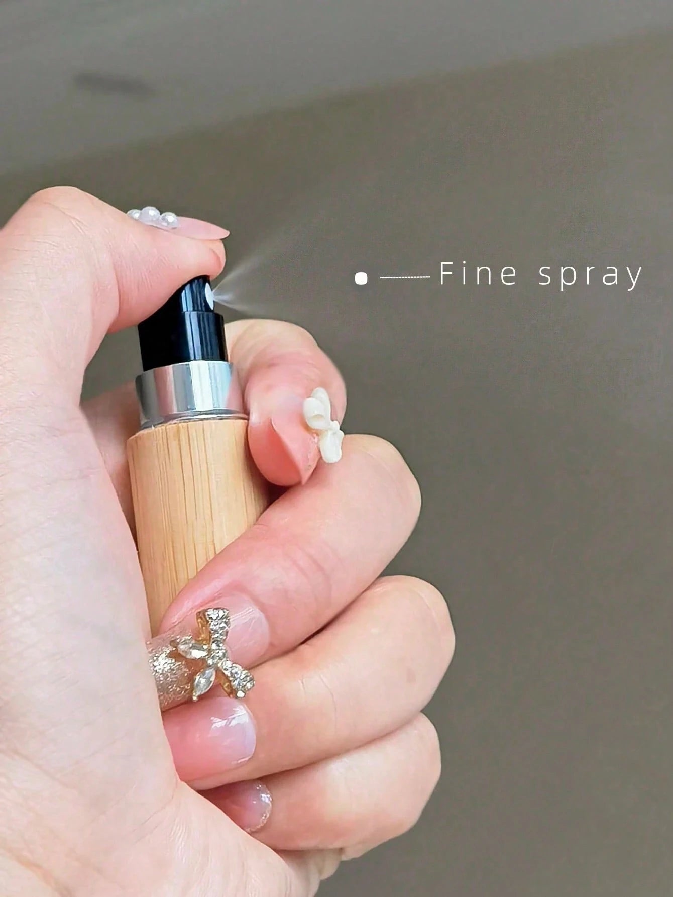 1pc 5ml And 1pc 8ml Perfume Atomizer Bottle With Bamboo Shell, Small Refillable Spray Bottle,Travel Essentials,Back To School,Travel,Dorm Room Essentials College,Travel Essential