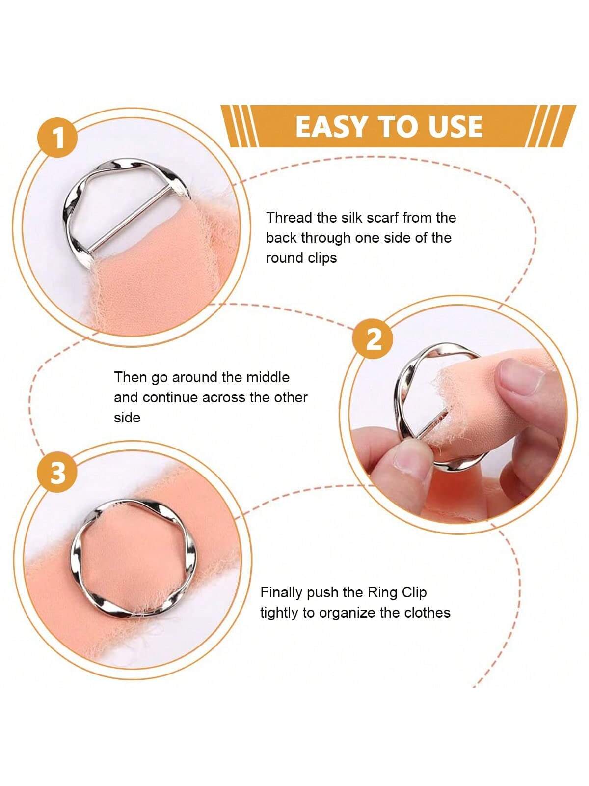 1Pc/5Pcs Multi-Functional Alloy Buckle Set, Women Round Shirt Tie Clips Waist Cinch Fasteners, Fashion Decor Outfit Accessory Adjust Shirt Length For Slim Figure, Ideal Decor For Work Casual Party Dai