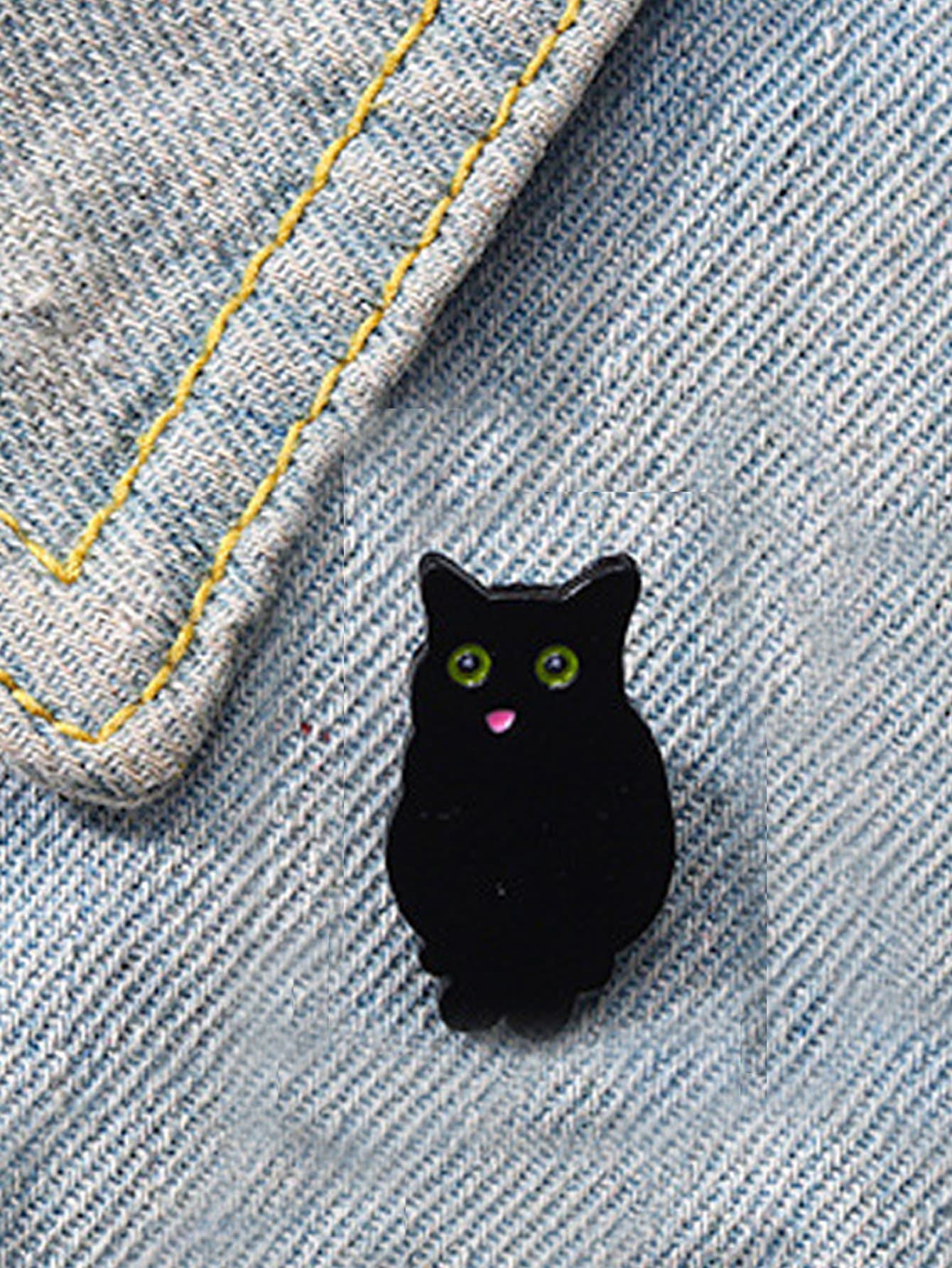 1pc Aluminum Alloy Black Owl Enamel Brooch, Bag Accessory, Valentine's Gift, Fashion Versatile, Suitable For Teenagers, Women, College Students, Teachers, Office Ladies, Newlyweds, Can Be Used As Gift