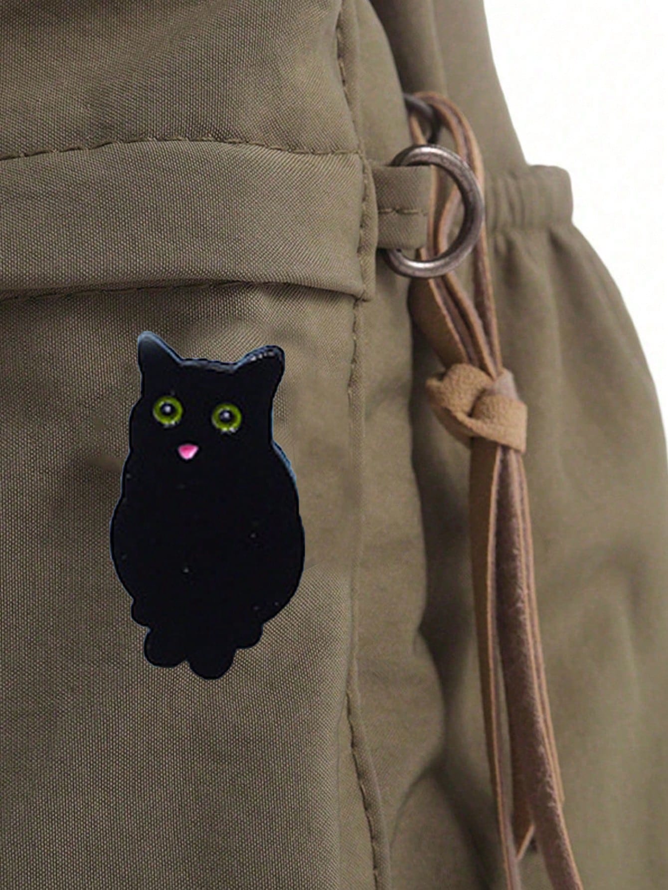 1pc Aluminum Alloy Black Owl Enamel Brooch, Bag Accessory, Valentine's Gift, Fashion Versatile, Suitable For Teenagers, Women, College Students, Teachers, Office Ladies, Newlyweds, Can Be Used As Gift